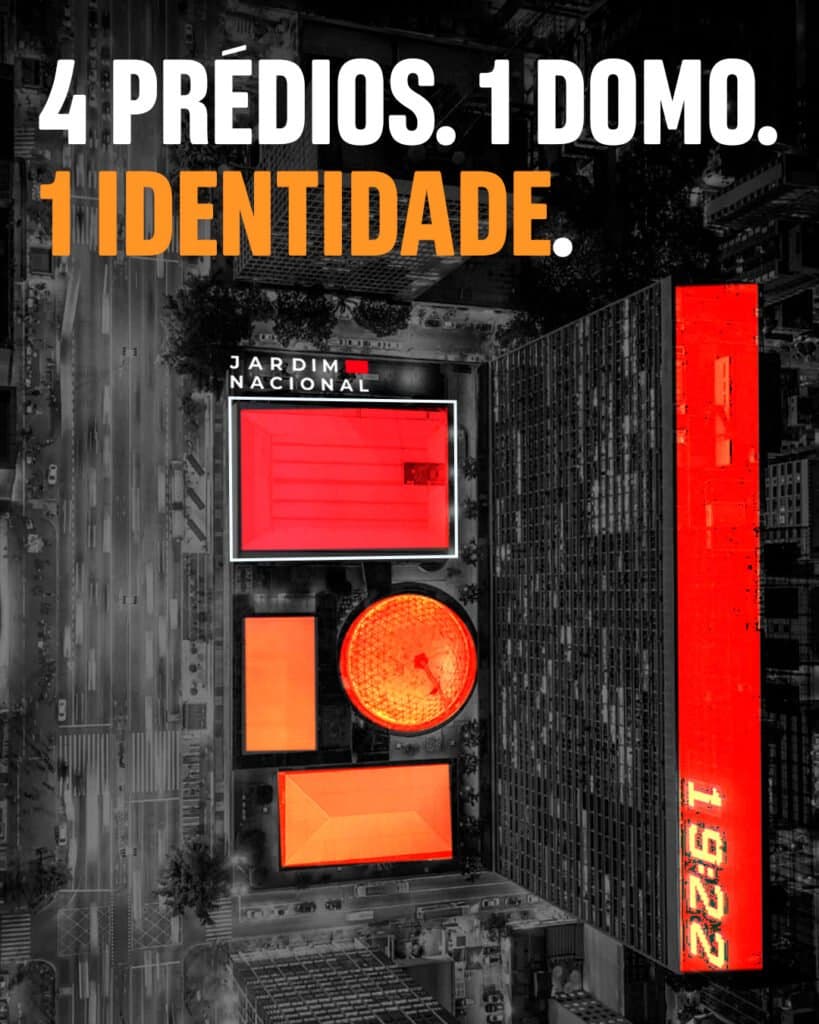 Formas geométricas da identidade do Jardim Nacional